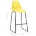 Chaises haute de bar jaune et noir Skoza - Lot de 2 - Photo n°7