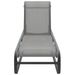 Chaises longues 2 pcs avec table Textilène et aluminium - Photo n°4