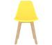 Chaises scandinave bois clair et assise jaune Norva - Lot de 2 - Photo n°2