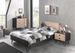 Chambre 3 pièces bois massif clair et gris Arna 120x200 cm 2 - Photo n°1