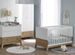 Chambre bébé Archipel lit évolutif 70x140 cm commode et armoire blanc et chêne - Photo n°1