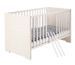 Chambre bébé Capri lit 70x140 cm commode et armoire bois clair et blanc - Photo n°2