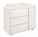 Chambre bébé Capri lit évolutif 70x140 cm commode et armoire bois clair et blanc - Photo n°4