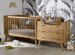Chambre bébé Caprice lit évolutif 70x140 cm et commode avec plan à langer bois chêne clair - Photo n°1