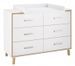 Chambre bébé Coco lit évolutif 70x140 cm commode et armoire bois blanc et hêtre - Photo n°4