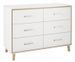 Chambre bébé Coco lit évolutif 70x140 cm commode et armoire bois blanc et hêtre - Photo n°7