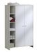 Chambre bébé Eco Stripe lit 70x140 cm commode à langer et armoire bois laqué blanc - Photo n°4