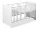 Chambre bébé Eco Stripe lit 70x140 cm et commode à langer bois laqué blanc - Photo n°2