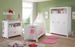 Chambre bébé Kenan lit 70x140 cm avec commode à langer et armoire mélaminé blanc - Photo n°2