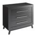 Chambre bébé Miami lit évolutif 70x140 cm commode et armoire 3 portes bois noir - Photo n°6