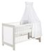 Chambre bébé Nordic Halifax lit 70x140 cm commode et armoire bois blanc et gris - Photo n°7