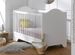 Chambre bébé Occitane lit évolutif 70x140 cm et commode à langer bois blanc - Photo n°7