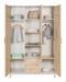 Chambre bébé Timber lit 70x140 cm commode et armoire bois blanc et pin - Photo n°7