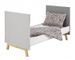 Chambre bébé Vegas lit évolutif 70x140 cm commode et armoire bois gris - Photo n°3