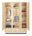 Chambre bébé Zirbenholz lit 70x140 cm armoire et commode à langer pin massif clair - Photo n°10