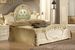 Chambre complète 6 pièces avec lit capitonné bois brillant beige Soraya 160 - Photo n°3