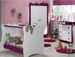 Chambre complète bébé blanc et prune Doudou - Photo n°1
