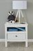 Chambre enfant Leone lit 90x200 cm avec chevet et armoire et bureau mélaminé blanc - Photo n°6