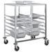 Chariot à plateaux 12 bacs GN 75x55x87 cm acier inoxydable - Photo n°1