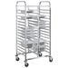 Chariot à plateaux 32 bacs GN 75x55x162,5 cm acier inoxydable - Photo n°1