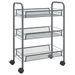 Chariot de cuisine en métal 3 niveaux Loma L 46 x H 64 x P 26 cm - Pratique et Polyvalent - Photo n°1