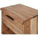 Table d'appoint 1 tiroir bois massif et pieds acier noir Kinoa 48 cm - Photo n°3