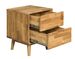 Chevet 2 tiroirs en bois de chêne massif Kundy - Photo n°3