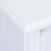 Chevet 2 tiroirs pin massif blanc Kanty - Photo n°2