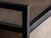 Chevet 3 tiroirs orme massif foncé et pieds métal noir Rigno - Photo n°3
