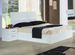 Chevet moderne 2 tiroirs bois blanc laqué Mona 50 cm - Photo n°2