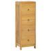 Chiffonnier 30x30x90 cm Bois massif de teck - Photo n°1