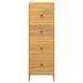 Chiffonnier 30x30x90 cm Bois massif de teck - Photo n°2