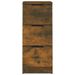 Chiffonnier Chêne fumé 30x30x70 cm Bois d'ingénierie - Photo n°1