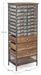 Chiffonnier industriel acier argent et bois de pin 22 tiroirs Vitrak 53 cm - Photo n°5