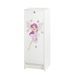 Classeur à rideau blanc BOSTA 104 cm – Meuble de rangement sécurisé 5 niches avec serrure - Photo n°1
