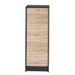 Classeur à rideau noir BOSTA 104 cm – Meuble de rangement sécurisé 5 niches avec serrure - Photo n°1