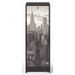 Classeur à rideau noir BOSTA 104 cm – Meuble de rangement sécurisé 5 niches avec serrure - Photo n°1