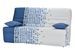 Clic Clac bleu et blanc couchage 130x190 cm matelas 11 cm Vania - Photo n°2