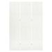 Cloison de séparation 3 panneaux Blanc 120x180 cm Acier - Photo n°2