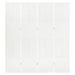 Cloison de séparation 4 panneaux Blanc 160x180 cm Acier - Photo n°2