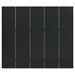 Cloison de séparation 5 panneaux Noir 200x180 cm Acier - Photo n°2
