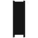 Cloison de séparation 5 panneaux Noir 250x180 cm - Photo n°4