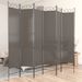 Cloison de séparation 6 panneaux Anthracite 240x220 cm Tissu - Photo n°1