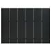 Cloison de séparation 6 panneaux Noir 240x180 cm Acier - Photo n°2