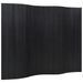 Cloison de séparation noir 165x250 cm bambou - Photo n°2