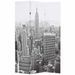 Cloison de séparation pliable 120x170 cm New York Noir et blanc - Photo n°1