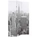 Cloison de séparation pliable 120x170 cm New York Noir et blanc - Photo n°3