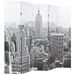 Cloison de séparation pliable 200x170 cm New York Noir et blanc - Photo n°3