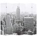 Cloison de séparation pliable 228x170 cm New York Noir et blanc - Photo n°1