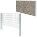 Clôture gabion 2D Acier galvanisé 2,008x1,23m 6 m total Argenté - Photo n°1